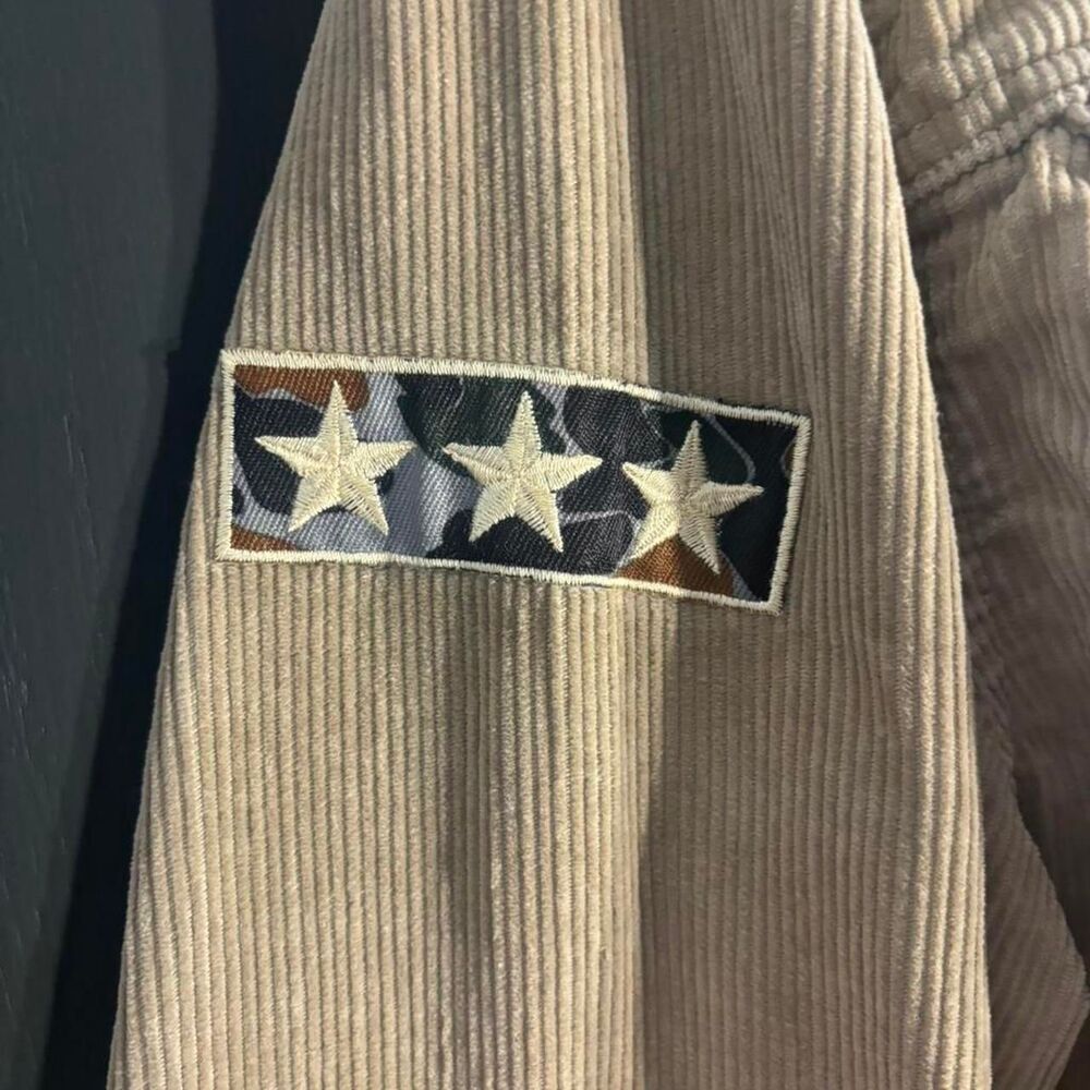 Vintage Todd Oldham Brown/Tan Corduroy Jacket - Size S/M (Air Force Patch) - Picture 4 of 5